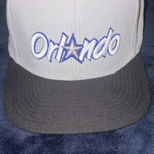 Mitchell & Ness Two-Tone Snapback Hat - Gray & Blue